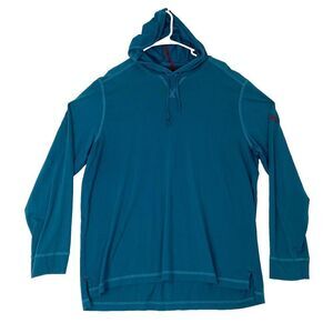 Tommy Bahama Men's Size L  Long Sleeve Hoodie Green Pima Cotton Lightweig Casual